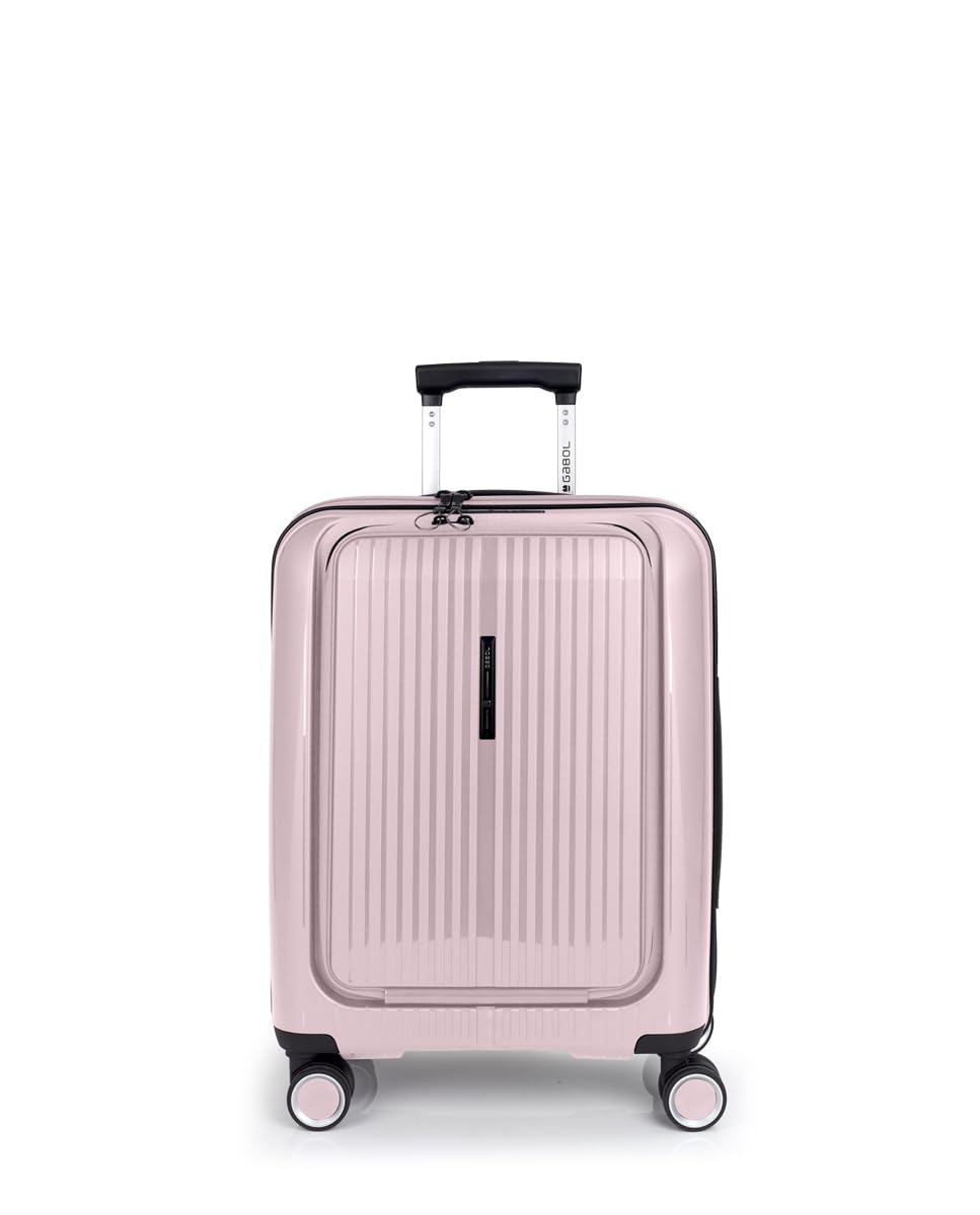 gabol-brooklyn-maleta-de-cabina-r-gida-expandible-55x40x22-25-cm-rosa-equipaje-d image 1