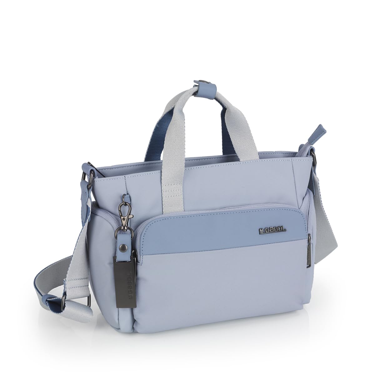 gabol-vega-bolso-de-poli-ster-resinado-y-piel-sint-tica-azul-25x18x10-cm-resiste image 5