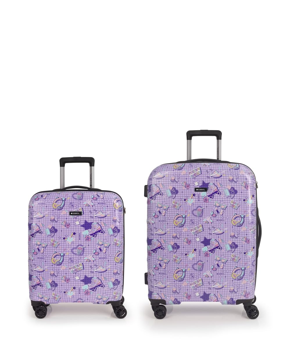 gabol-set-de-maleta-cabina-y-mediana-funny-2-piezas-r-gidas-abs-policarbonato-co image 1