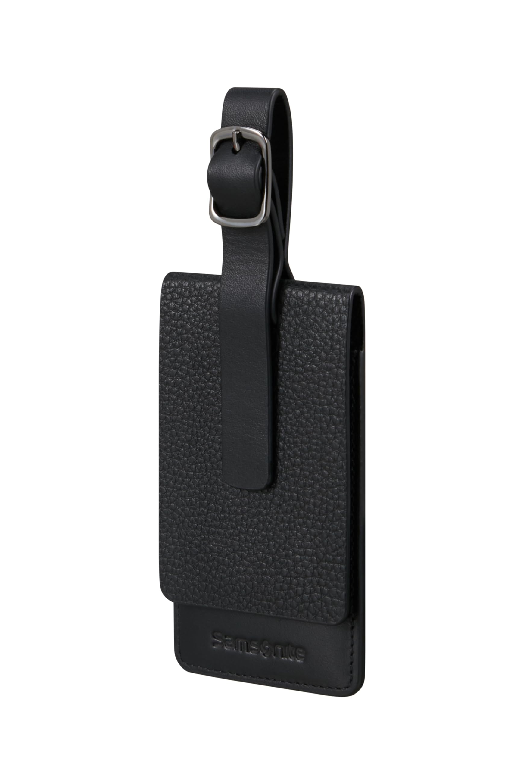 samsonite-ta-revolution-etiqueta-de-equipaje-de-cuero-negra-100-piel-de-vaca-ven image 1