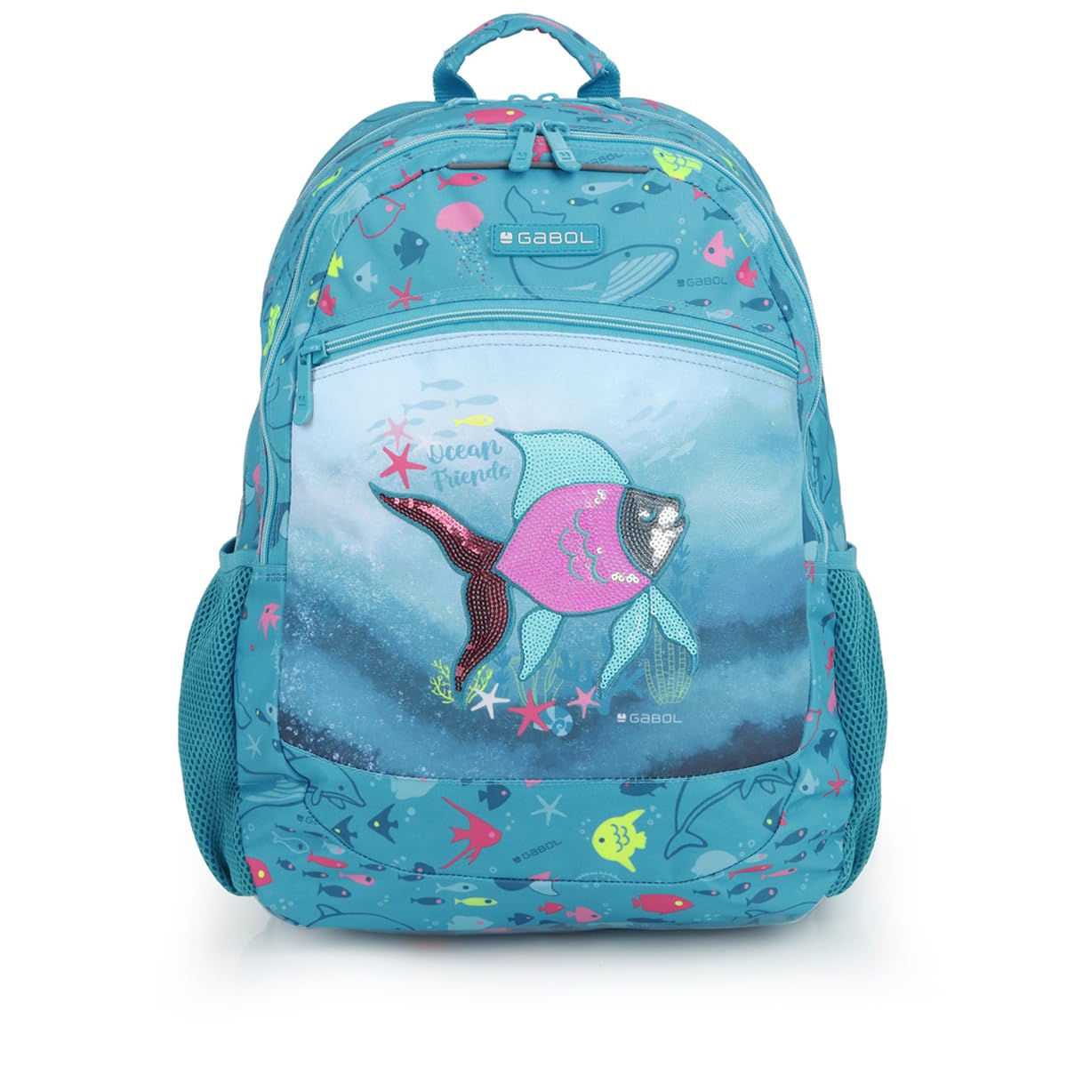 gabol-acqua-mochila-escolar-adaptable-a-carro-34x46x20-cm-turquesa-poli-ster-res image 1