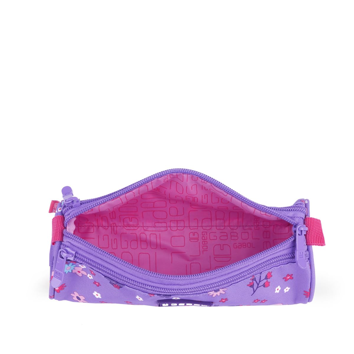 gabol-violet-estuche-triple-escolar-violeta-de-tres-compartimentos image 2