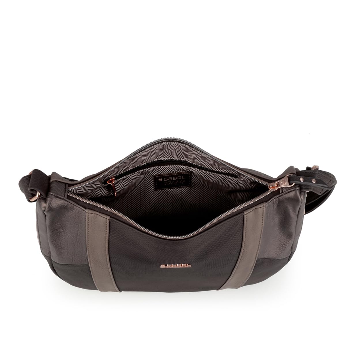 gabol-thelma-bolso-expandible-de-piel-sint-tica-marr-n-31x22x7-11-cm image 5