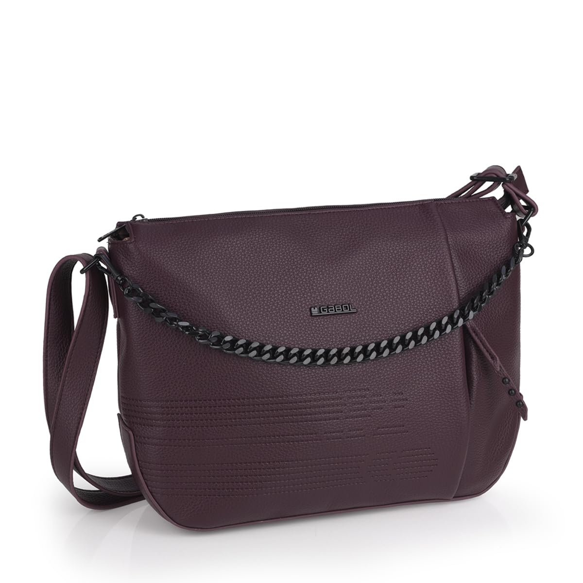 gabol-olivia-bolso-bandolera-de-piel-sint-tica-burdeos-libre-de-pvc-33x24x9-cm image 5
