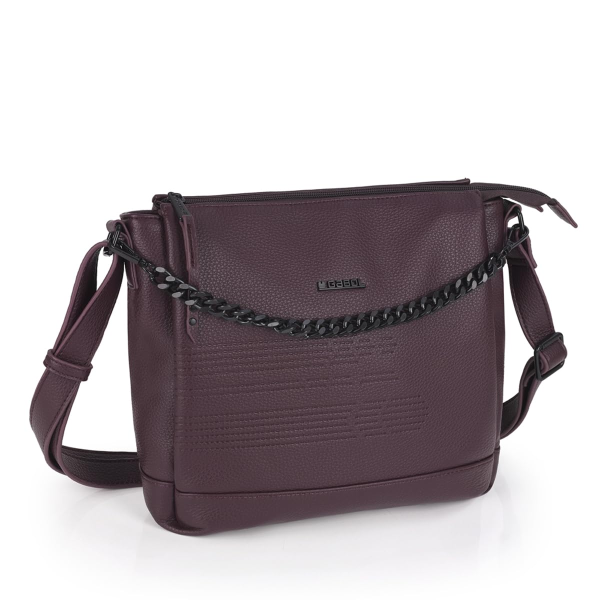 gabol-olivia-bolso-tres-compartimentos-satchel-28x25x7-cm-burdeos image 5