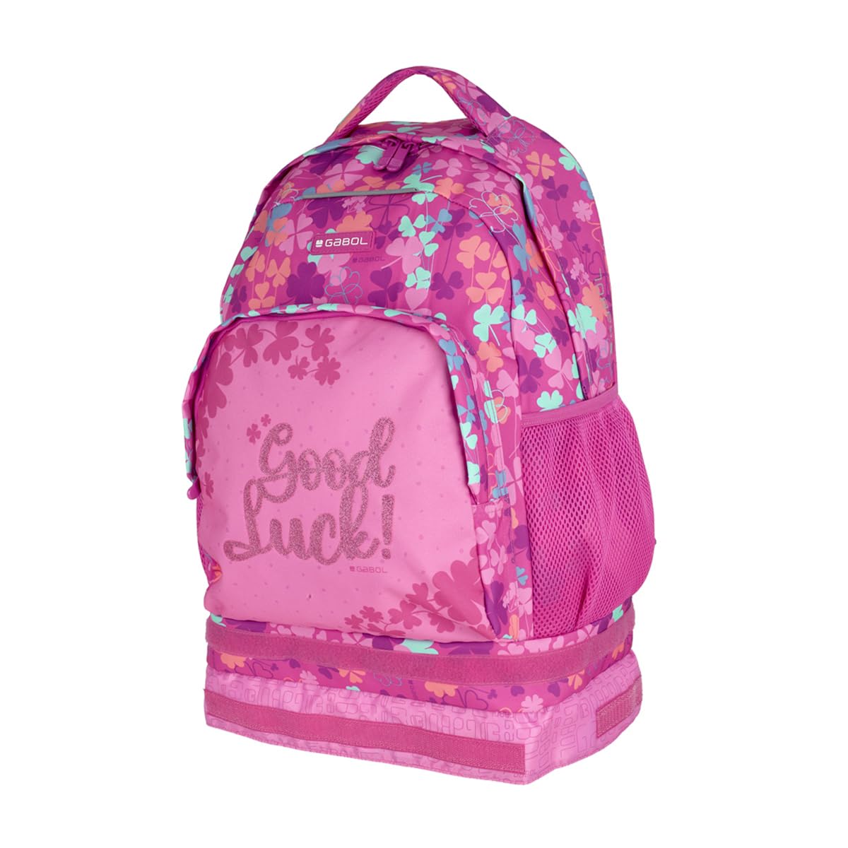 gabol-clover-mochila-escolar-con-ruedas-desmontable-34x46x20-cm-rosa-resistente- image 3