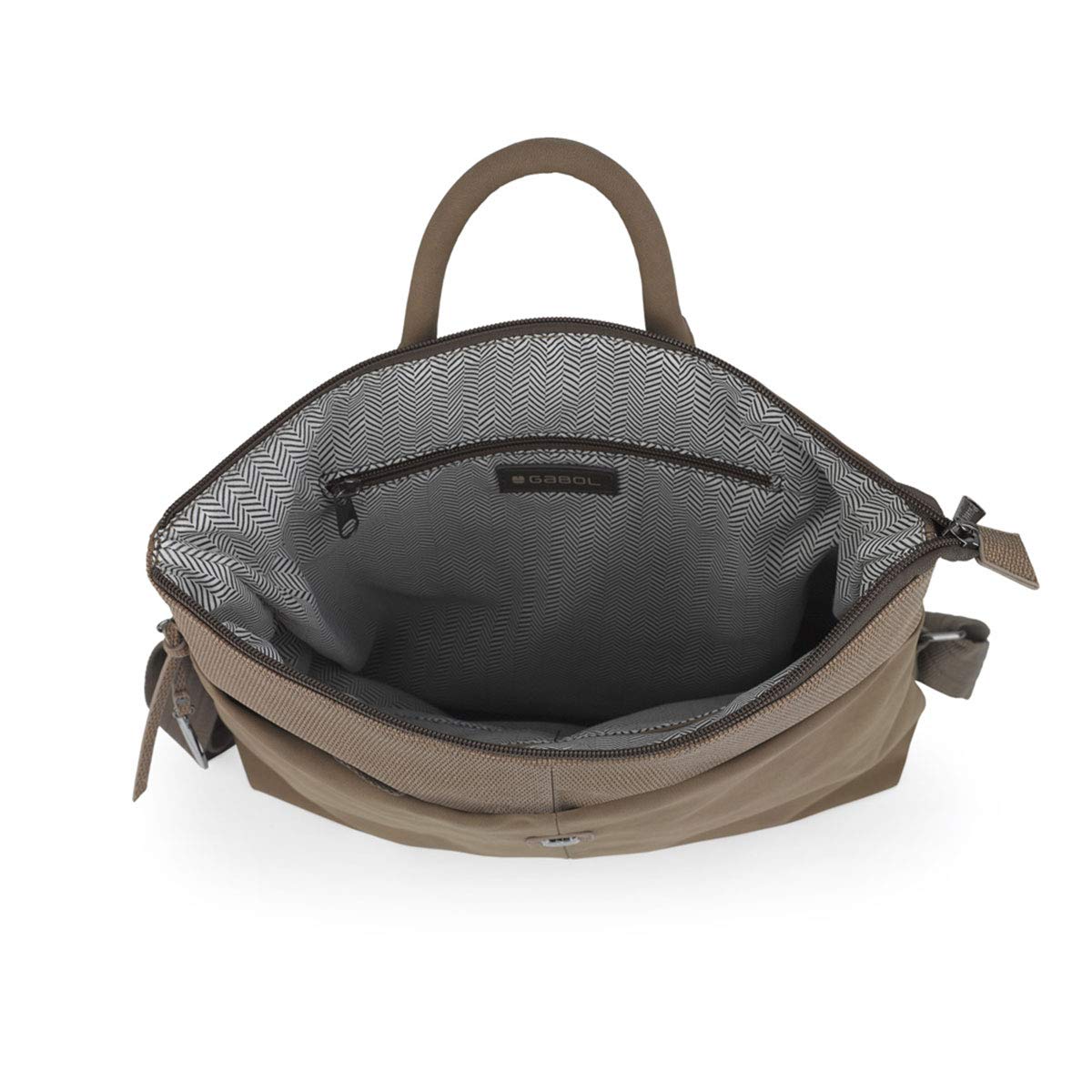 gabol-cross-mochila-bandolera-urbana-marr-n-dise-o-espa-ol-compacto-para-diario image 4