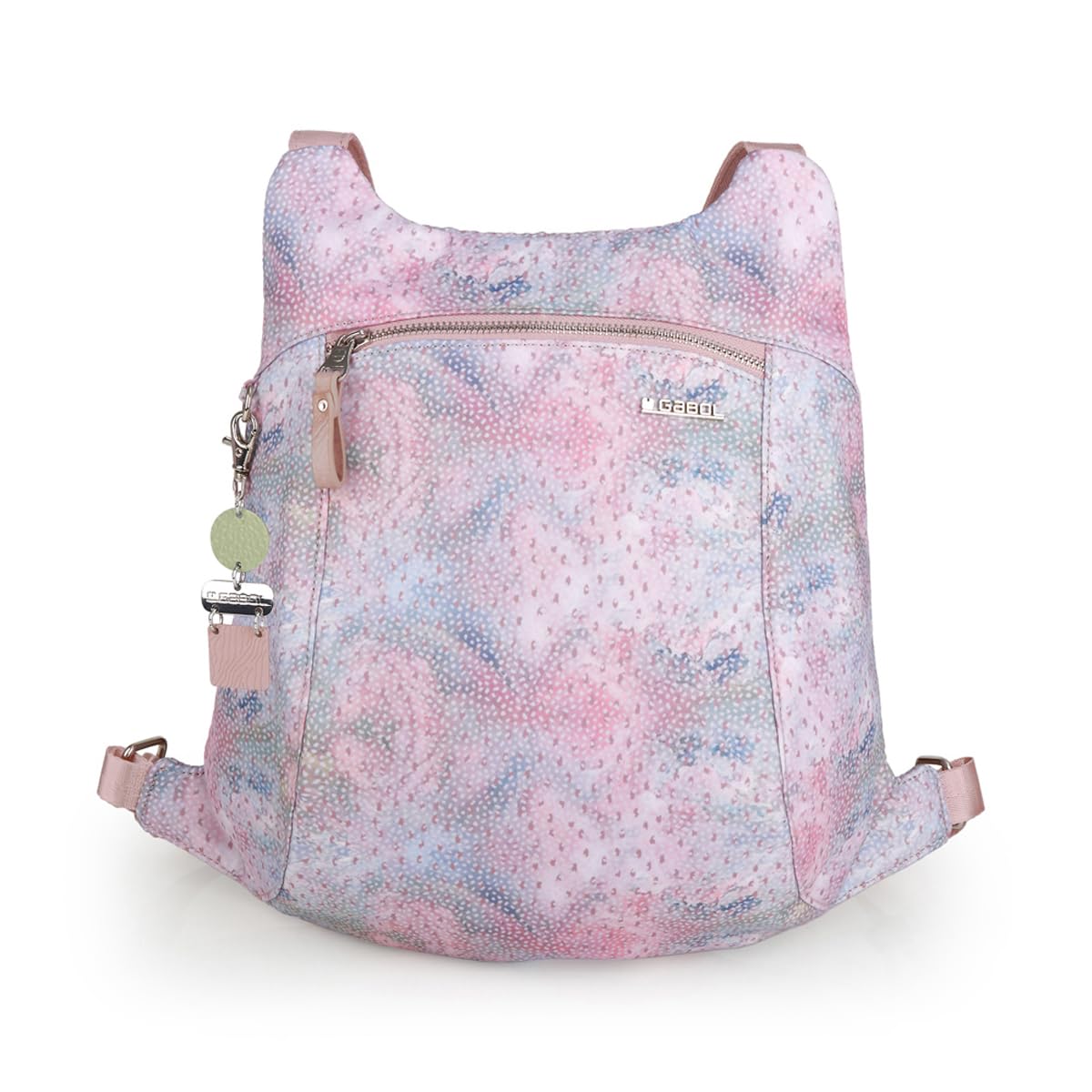 gabol-nabila-mochila-bolso-en-poli-ster-y-piel-sint-tica-rosa-resistente-al-agua image 1