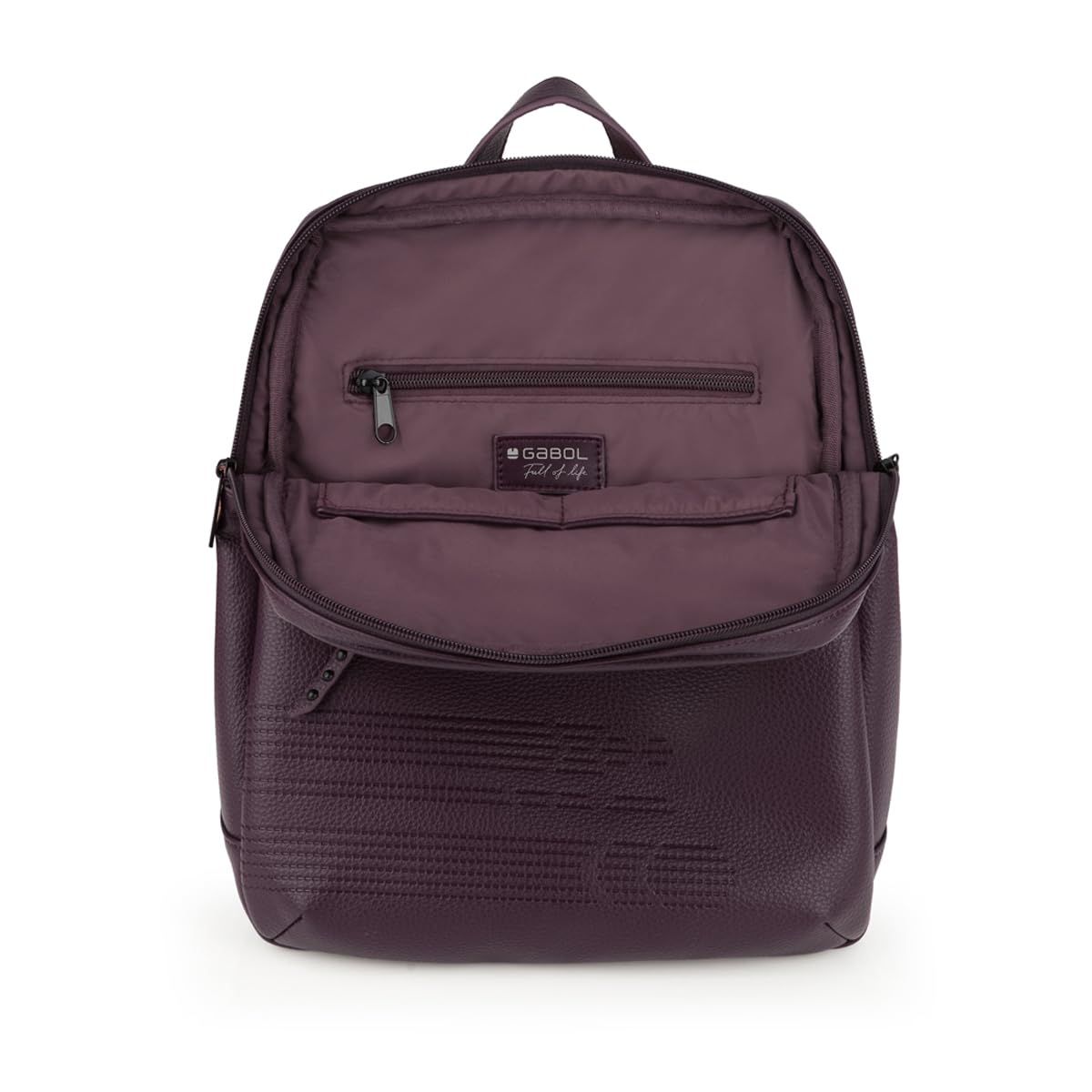 gabol-olivia-mochila-urbana-de-piel-sint-tica-burdeos-26x32x11-cm image 4