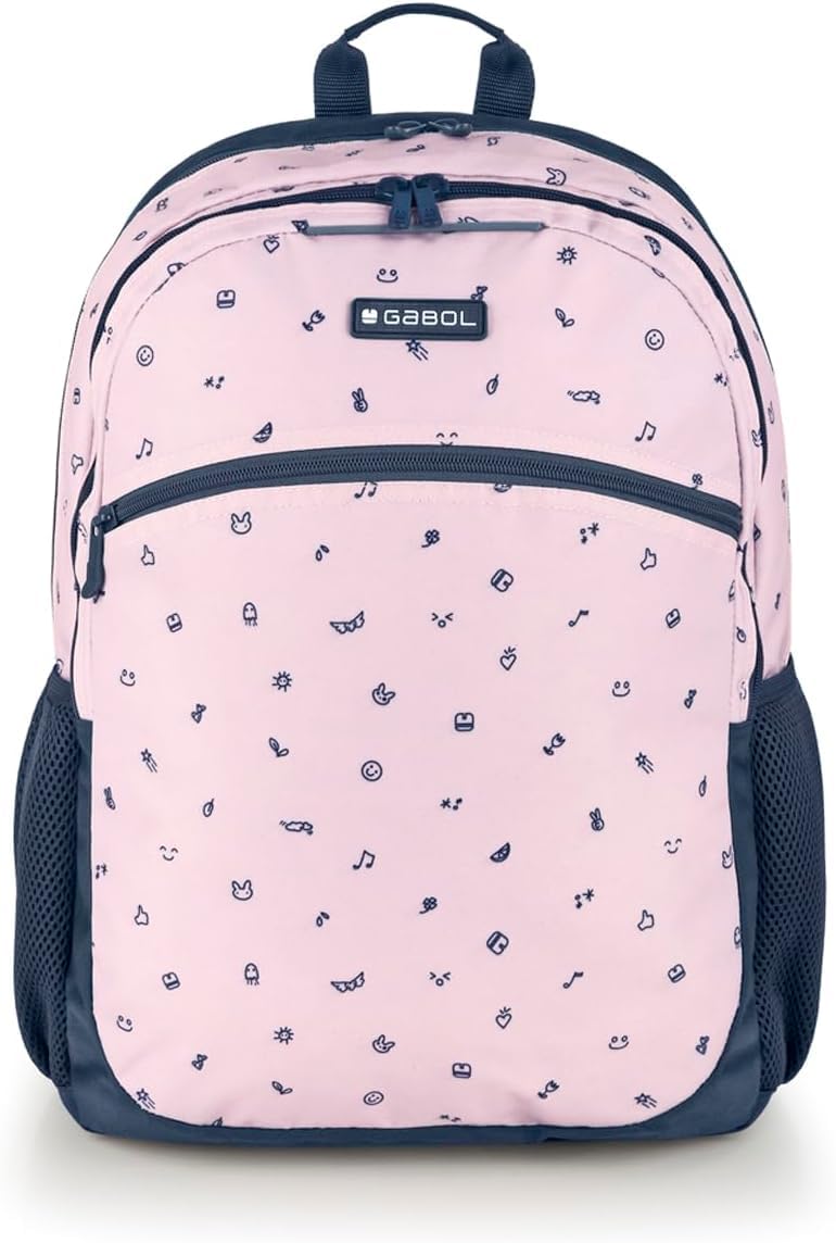 gabol-mochila-icon-adaptable-a-carro-34x46x20-cm-rosa-mochila-escolar-con-port-t image 1