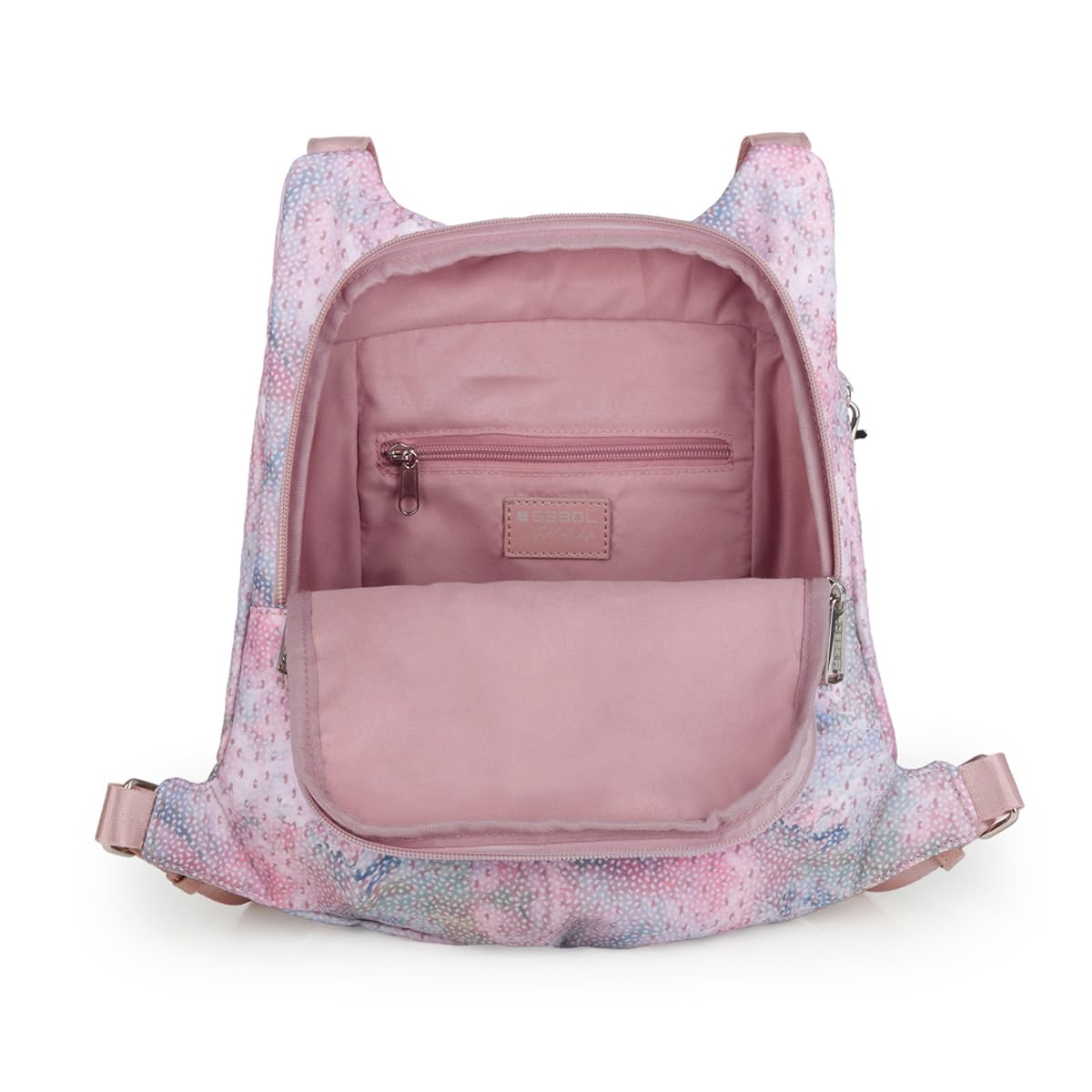 gabol-nabila-mochila-bolso-en-poli-ster-y-piel-sint-tica-rosa-resistente-al-agua image 4