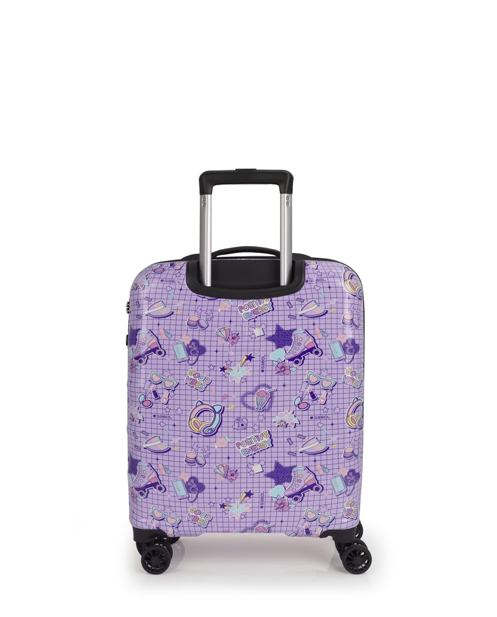 gabol-funny-maleta-de-cabina-infantil-r-gida-55x40x20-cm-lila-equipaje-de-mano-2 image 3