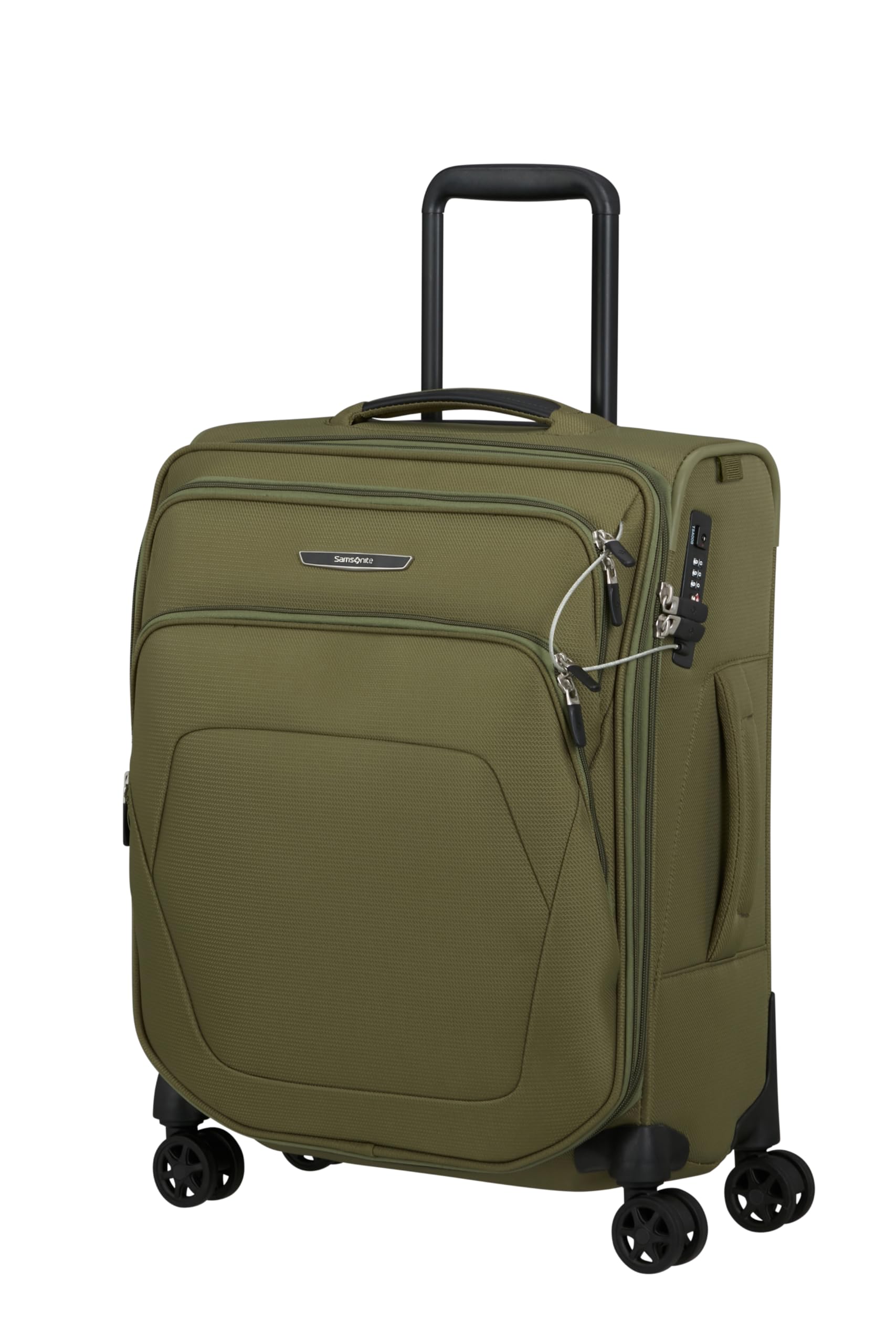 samsonite-spark-sng-eco-spinner-55-cm-maleta-de-cabina-expandible-48-55-l-verde- image 1