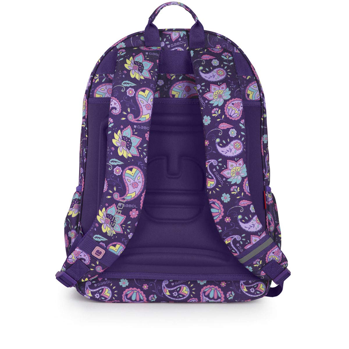 gabol-pranah-mochila-infantil-adaptable-a-carro-morada-espalda-termoformada image 3