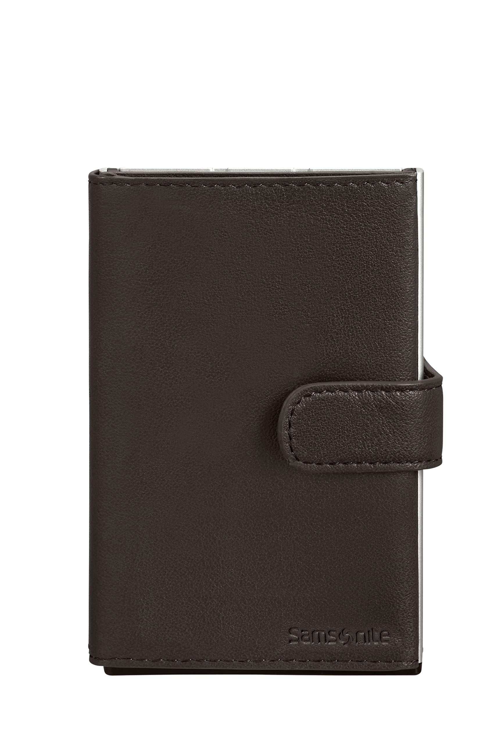 samsonite-alu-fit-slg-cartera-deslizante-de-aluminio-y-cuero-10-2-cm-marr-n-oscu image 4