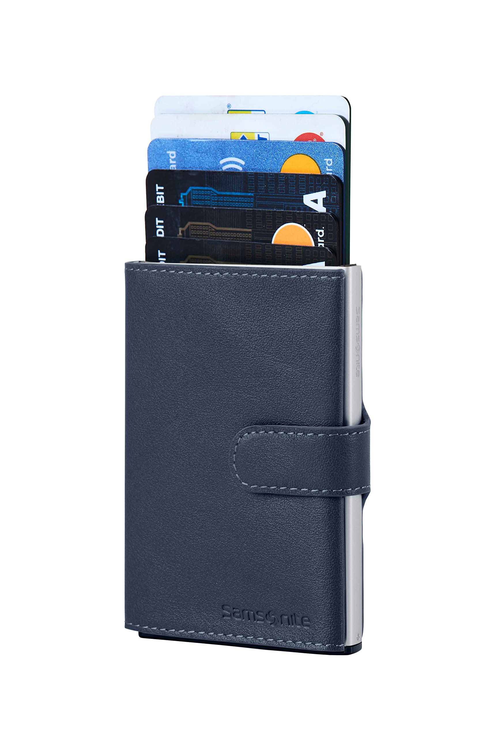 samsonite-alu-fit-slg-billetera-tarjetero-deslizante-de-aluminio-y-piel-con-prot image 4