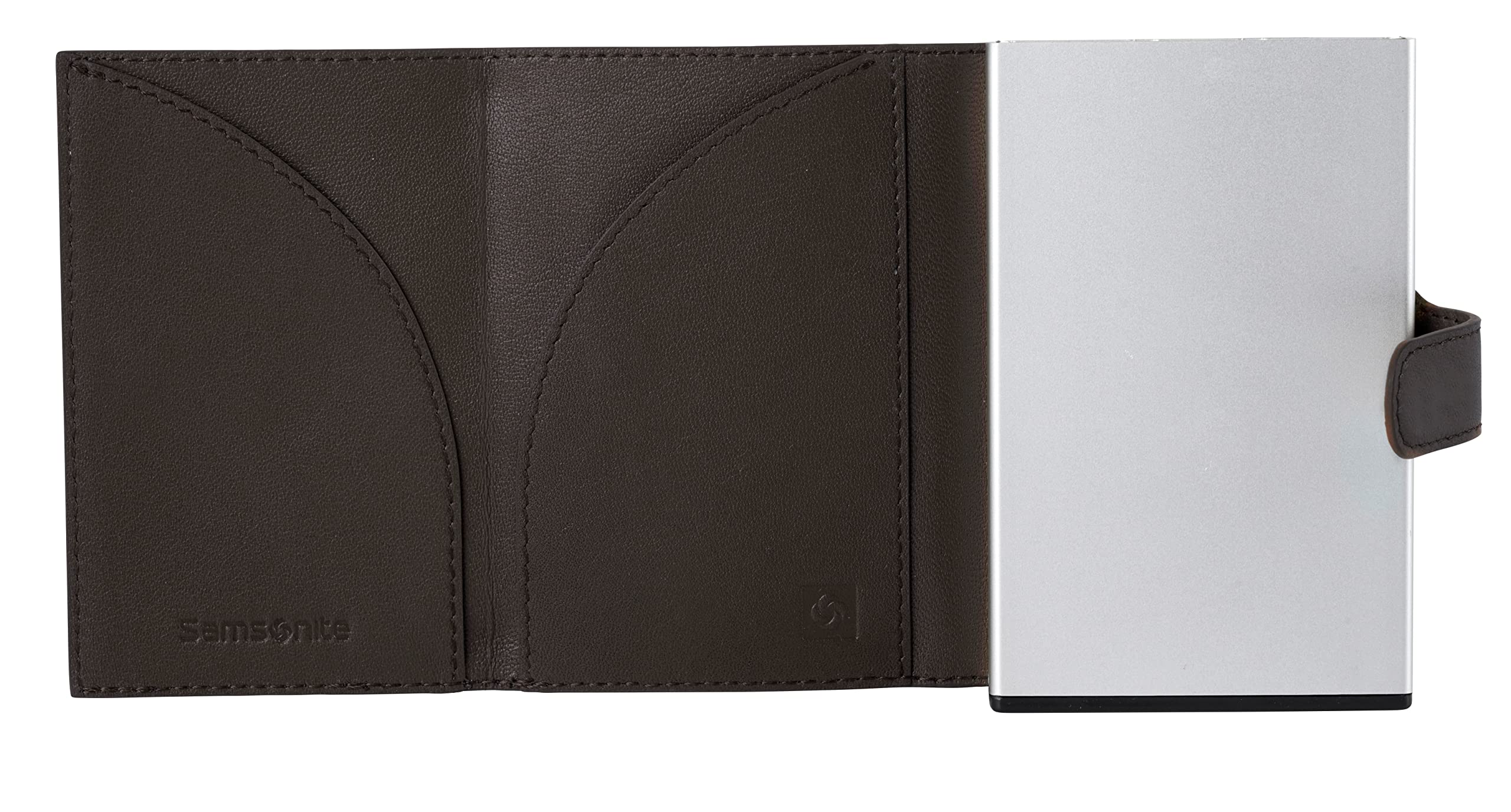samsonite-alu-fit-slg-cartera-deslizante-de-aluminio-y-cuero-10-2-cm-marr-n-oscu image 6